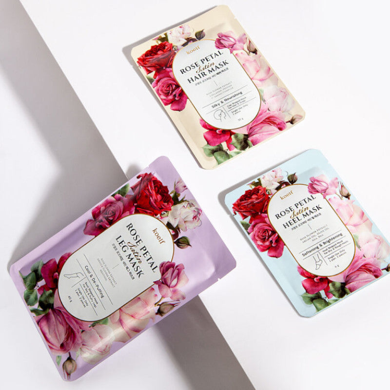 Koelf Rose Petal Satin Leg Mask