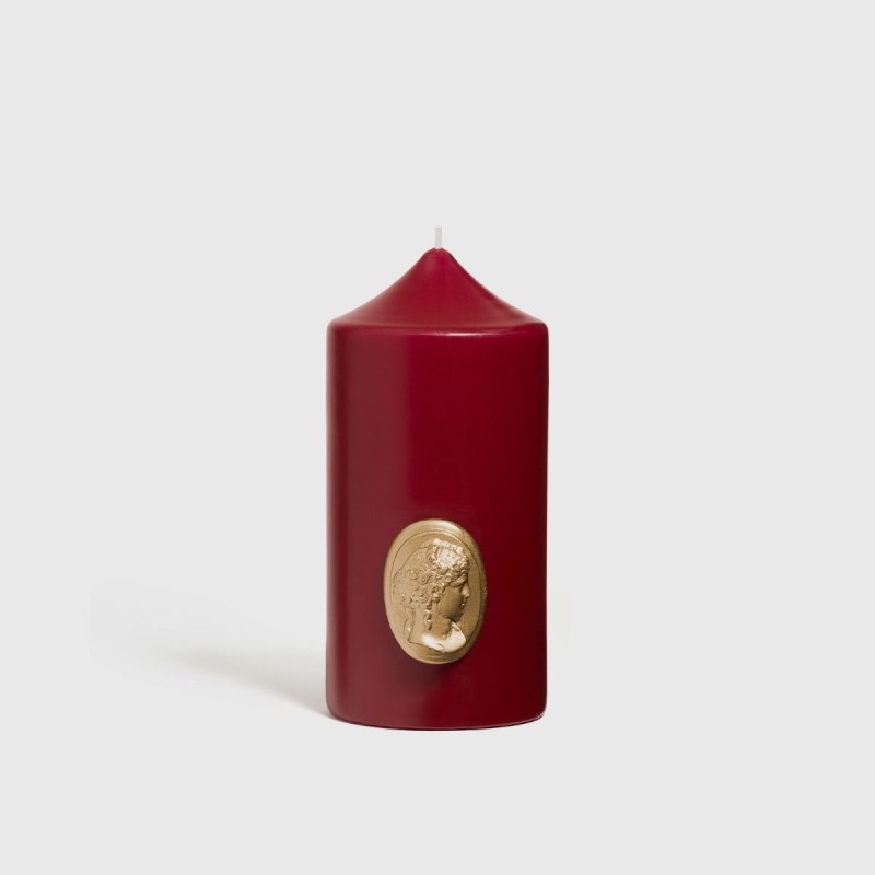 Trudon Burgundy Pillar candle