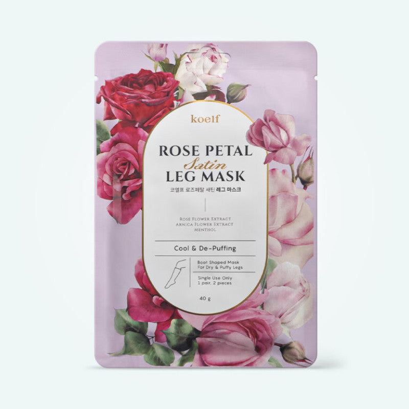 koelf Rose Petal Satin Leg Mask