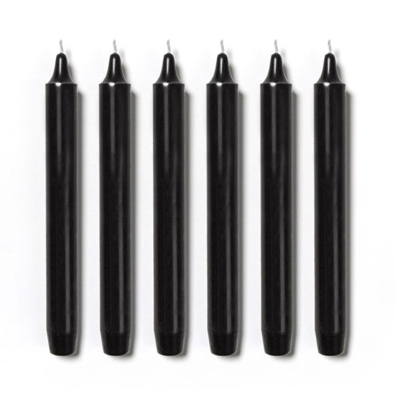 Trudon Black Madeleine 6 Taper Candles