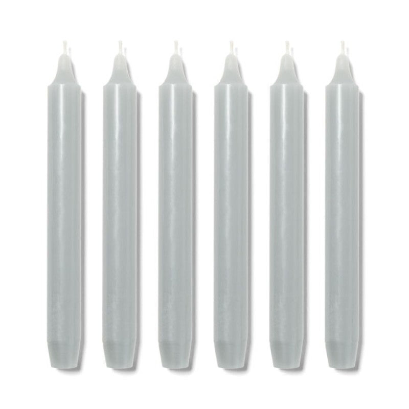 Grey Madeleine 6 Taper Candles