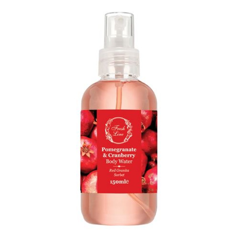 Fresh Line Pomegranate & Cranberry Body Water enriched with natural extracts