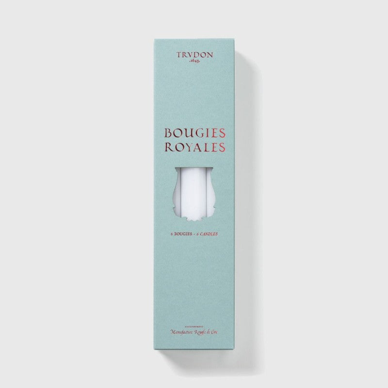 Trudon Royale White 6 Taper Candles
