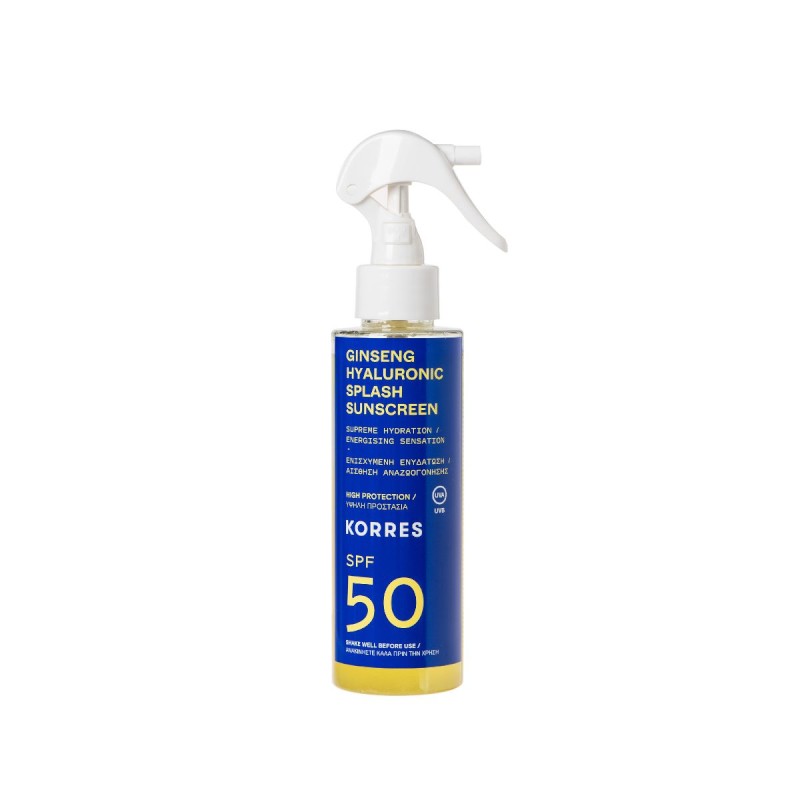 Korres GINSENG HYALURONIC Face & Body Sunscreen Spray SPF50