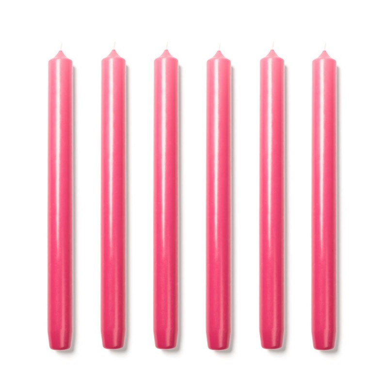 Pink Royale 6 Taper Candles