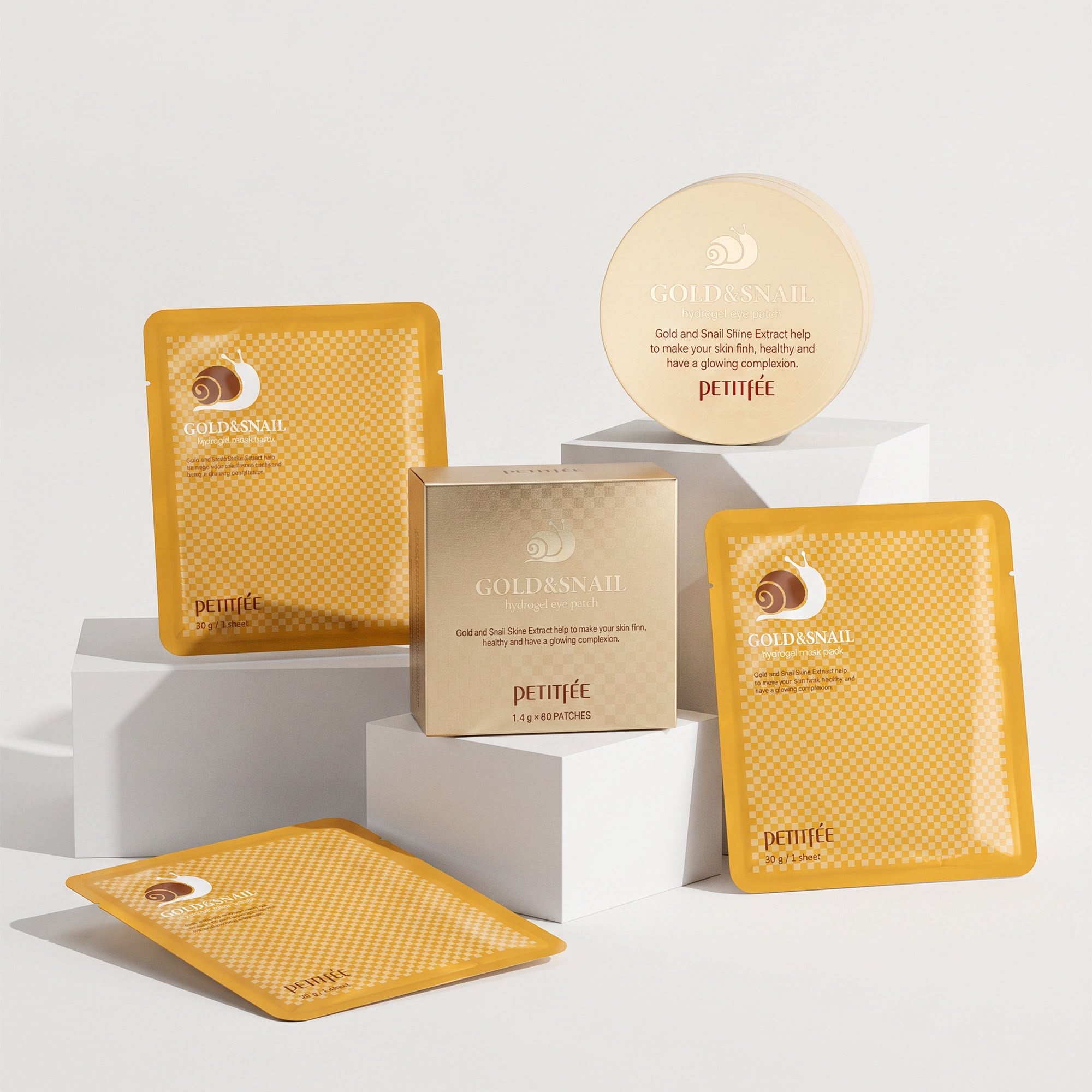 Petitfee GOLD & SNAIL Hydrogel Eye Patch + 3 Mask Set