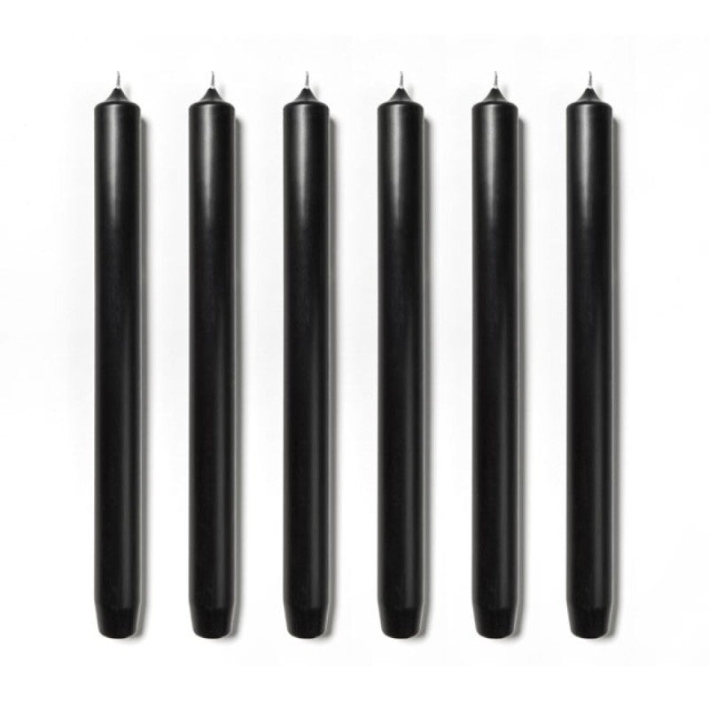 Black Royale 6 Taper Candles