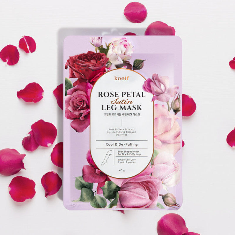 Koelf Rose Petal Satin Leg Mask