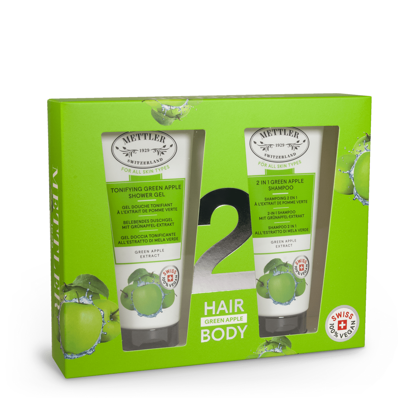 Mettler 1929 Tonifying Green Apple Extract Set 2 x 200 ml