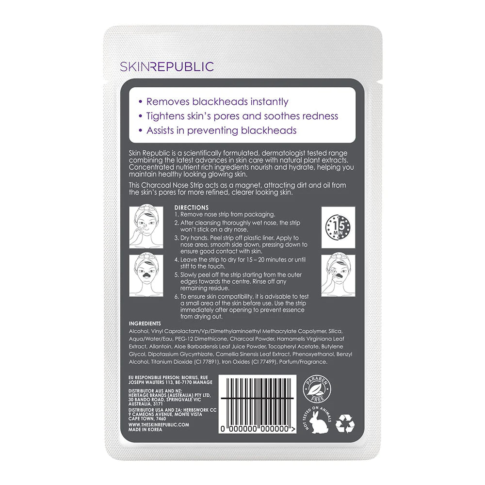 Skin Republic Charcoal Nose Strips (6 STRIPS)