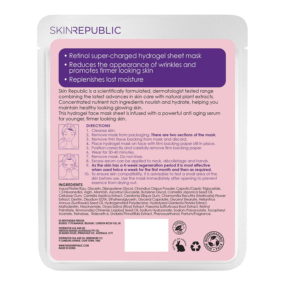 Skin Republic Retinol Hydrogel Face Mask Sheet