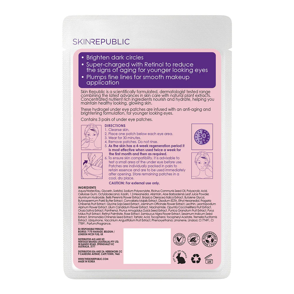 Skin Republic Retinol Hydrogel Under Eye Patch