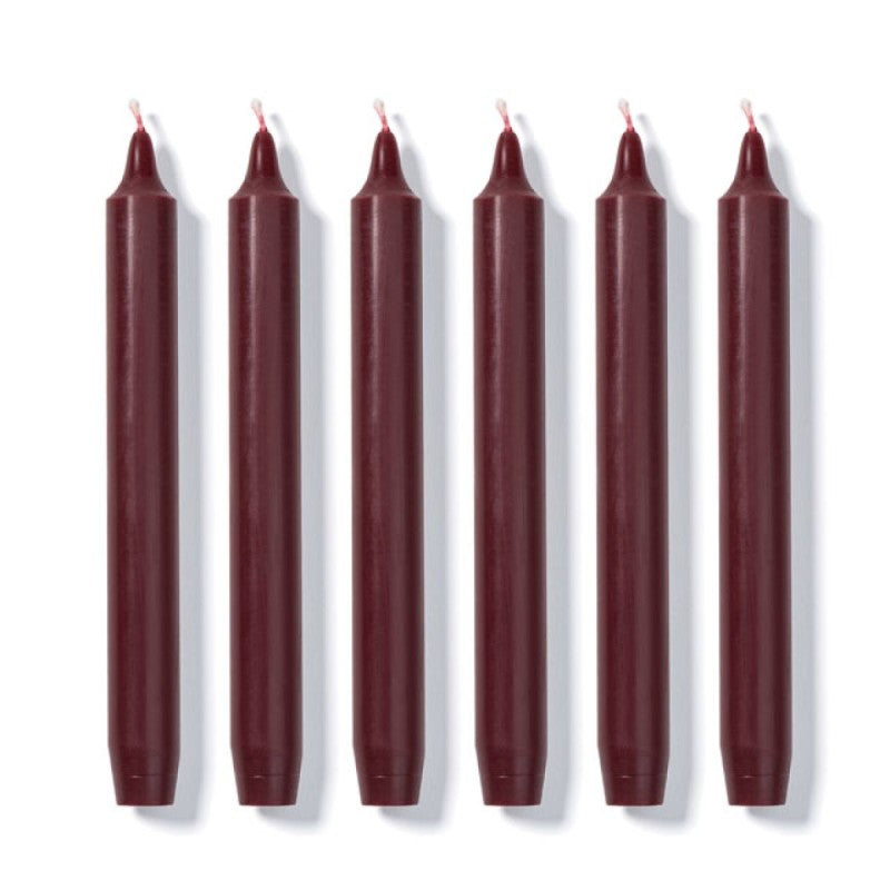 Trudon Madeleine Burgundy 6 Taper Candles