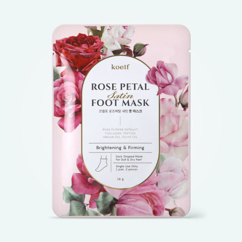 Koelf Rose Petal Satin Foot Mask