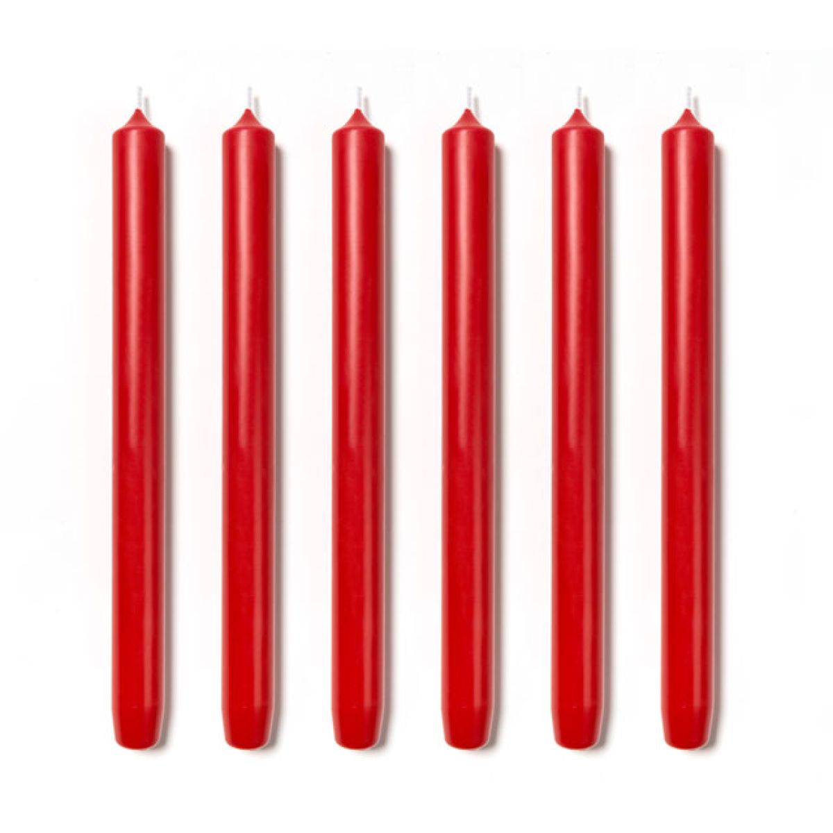 Trudon Bright Red Royale 6 Taper Candles