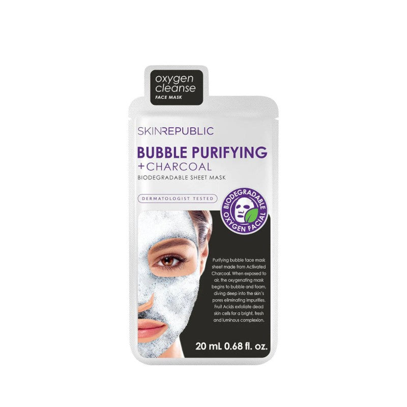 Skin Republic Bubble Purifying + Charcoal Face Mask