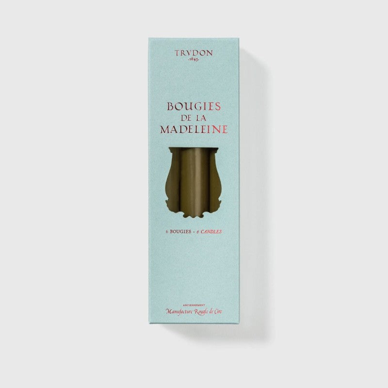 Trudon Khaki Madeleine 6 Taper Candles