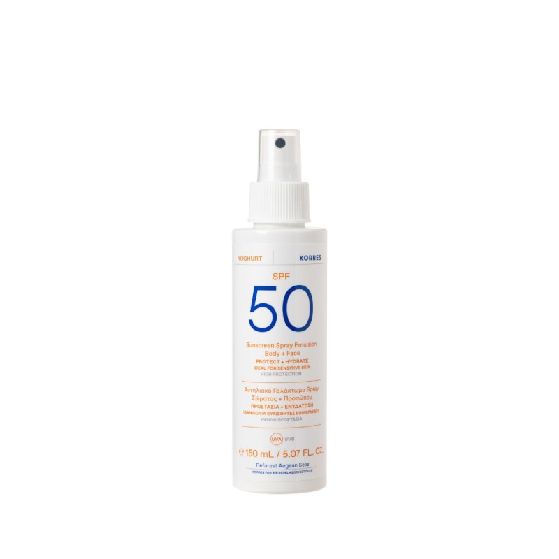 Korres YOGHURT Face & Body Spray Emulsion SPF50