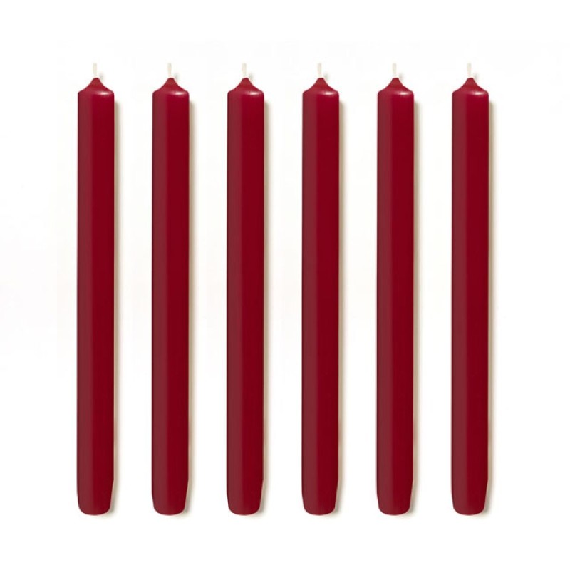 Trudon Royale Burgundy 6 Taper Candles