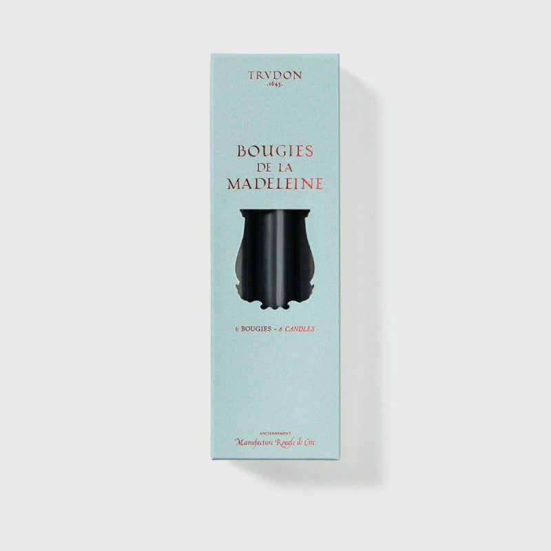 Trudon Black Madeleine 6 Taper Candles