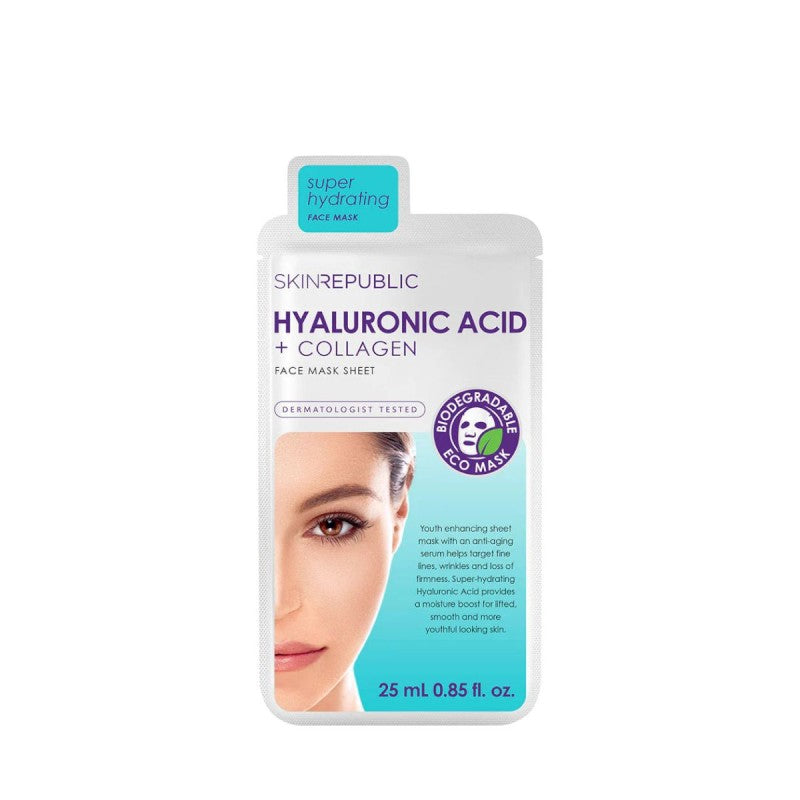 Skin Republic Hyaluronic Acid + Collagen Face Mask