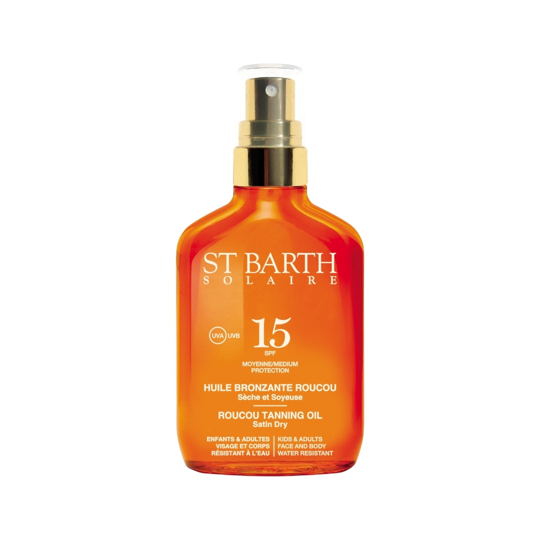 St Barth Roucou Tanning Oil  SPF15