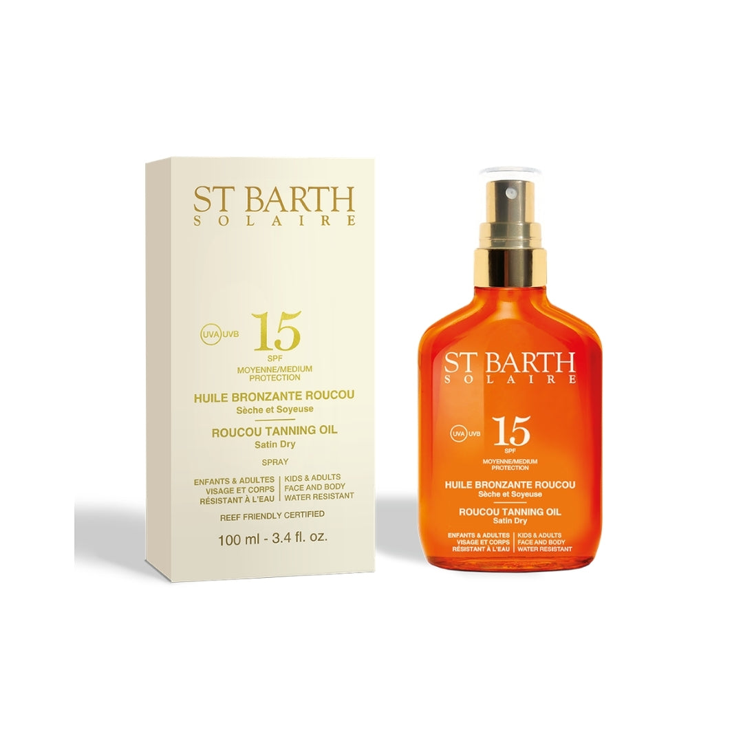 St Barth Roucou Tanning Oil  SPF15