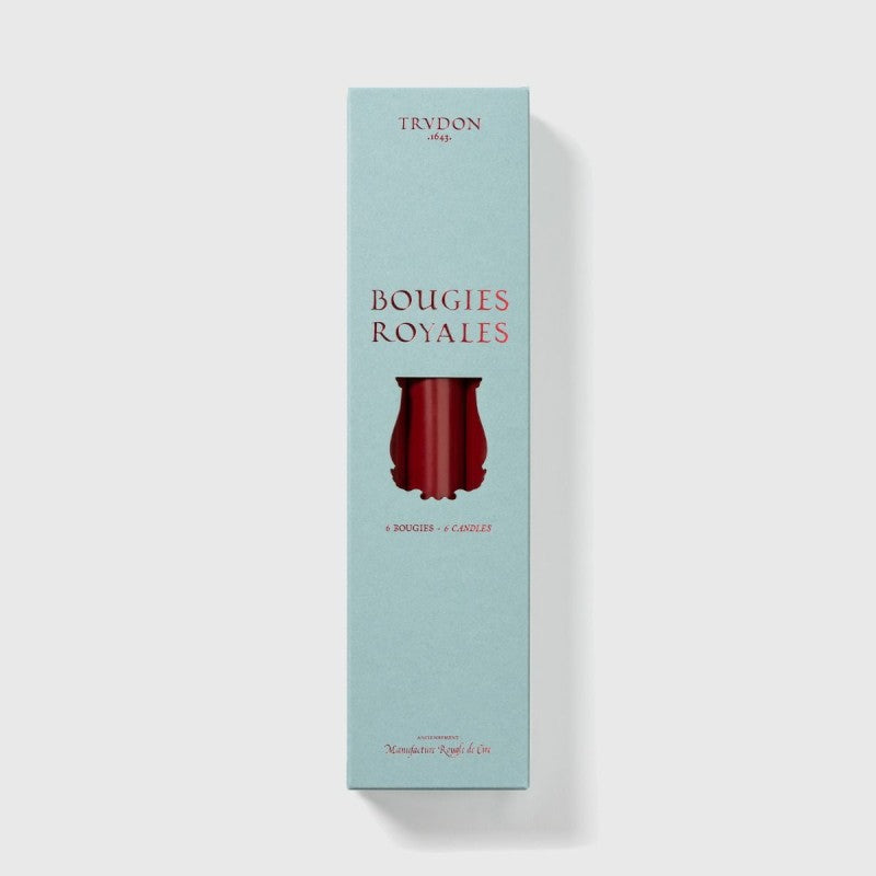 Trudon Royale Burgundy 6 Taper Candles