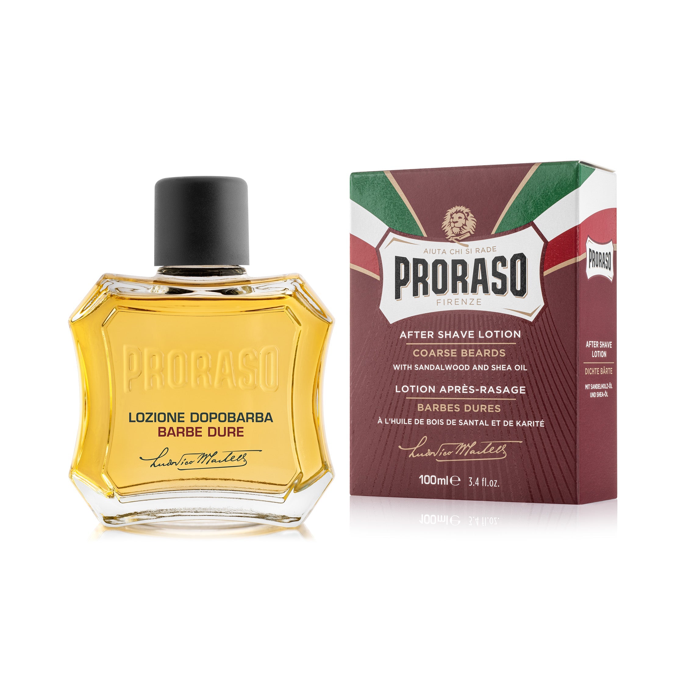 Proraso After Shave Lotion Coarse Beards with Sandalwood and Shea Oil